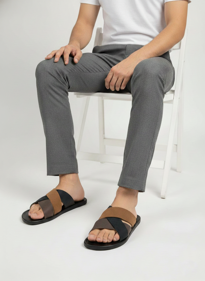 CODE-1515 PREMIUM SUEDE LEATHER SANDAL - Thumbnail 3