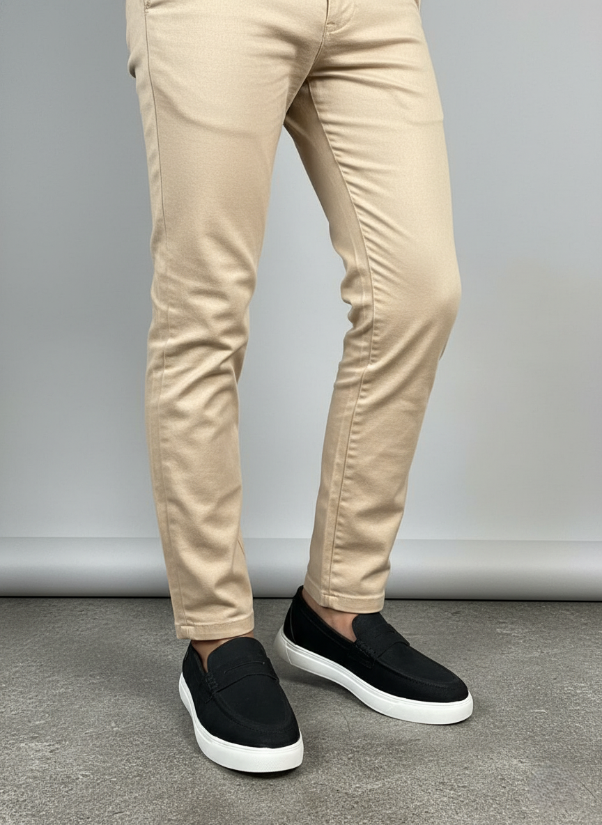 Code-508 Premium Neubuk Leather Casual Loafer - Thumbnail 4