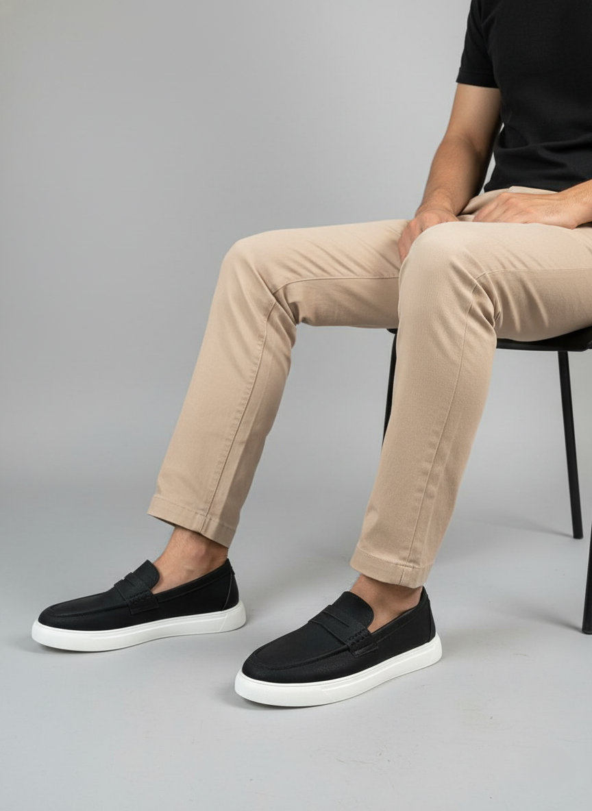 Code-508 Premium Neubuk Leather Casual Loafer - Thumbnail 5