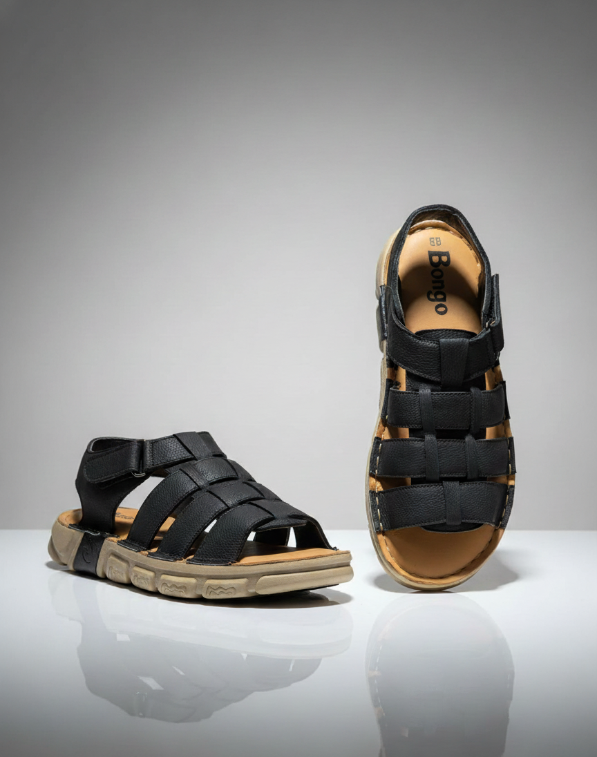 Code : 1105 Leather Soft Casual Sandal - Thumbnail 5