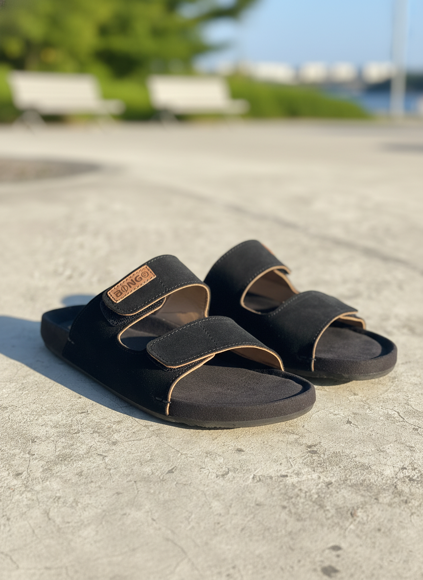 Code-1513 Premium Suede Leather Casual Sandal - Thumbnail 6